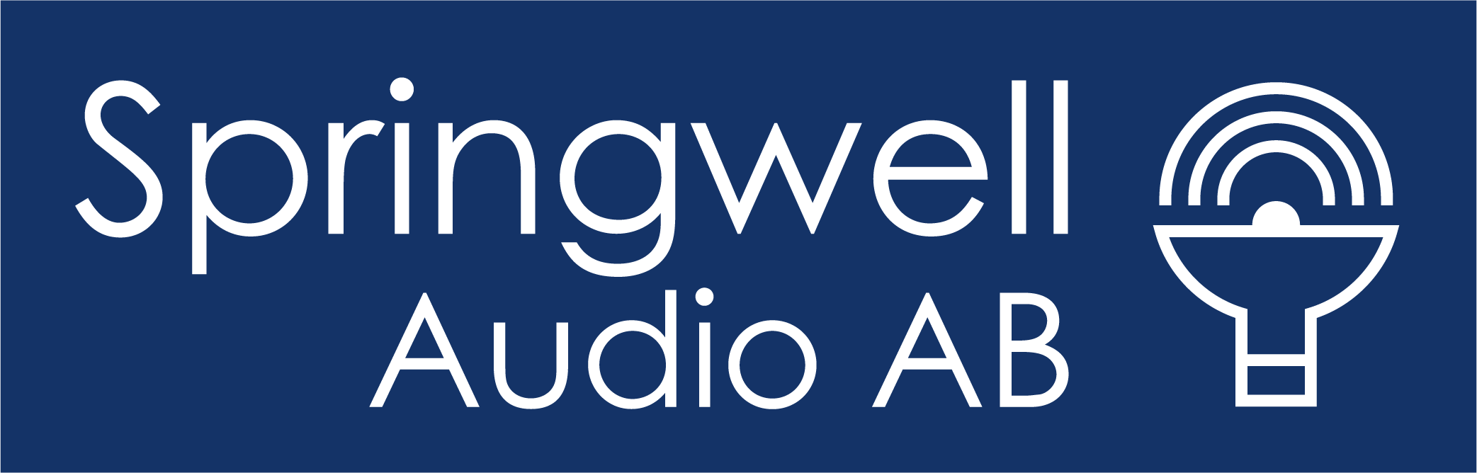 Springwell Audio logotyp. Sponsor av Riksfototräffen